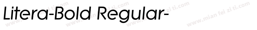 Litera-Bold Regular字体转换